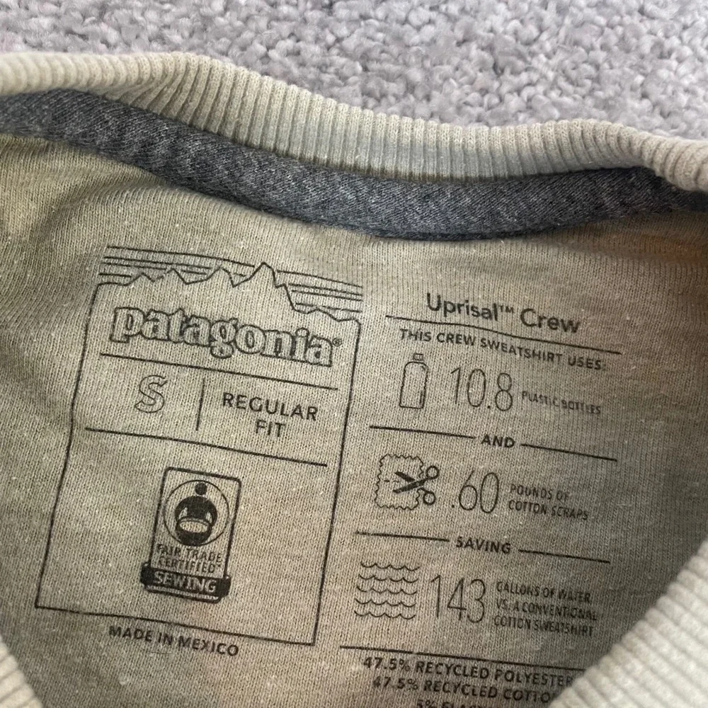 Patagonia Sweatshirt Mens Small Uprisal Crew Fleece Pullover Tan